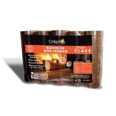 Bûche de bois densifié - Crépito